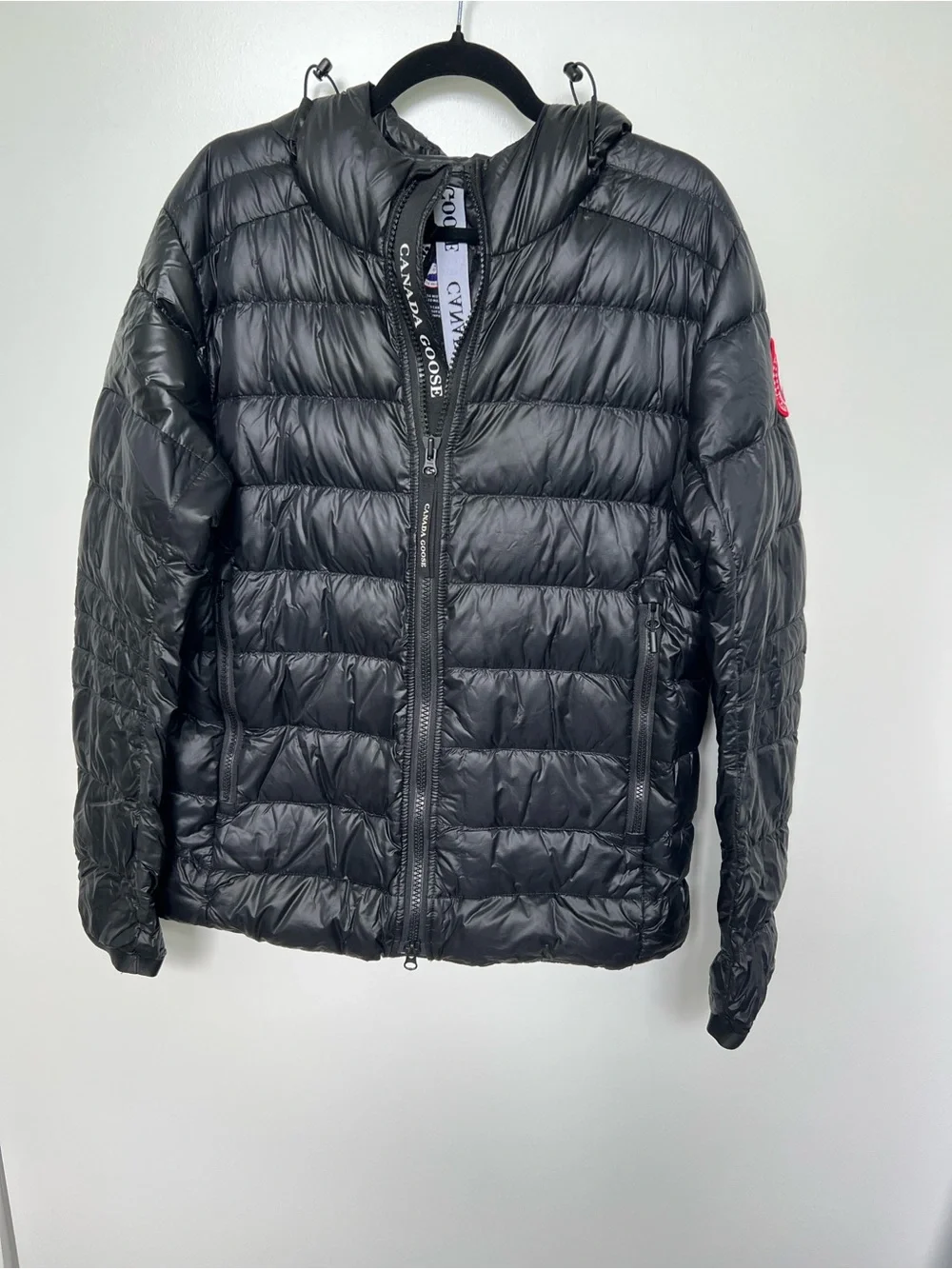 Canada Goose Crofton Men's Black Quilted Hooded Puffer Jacket